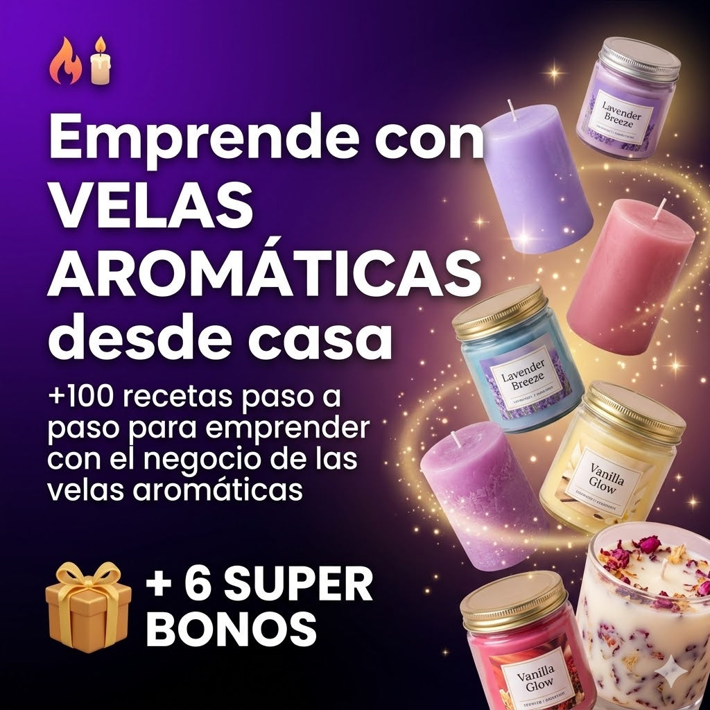 Emprende con Velas Aromáticas: Ganá +$800.000 por mes